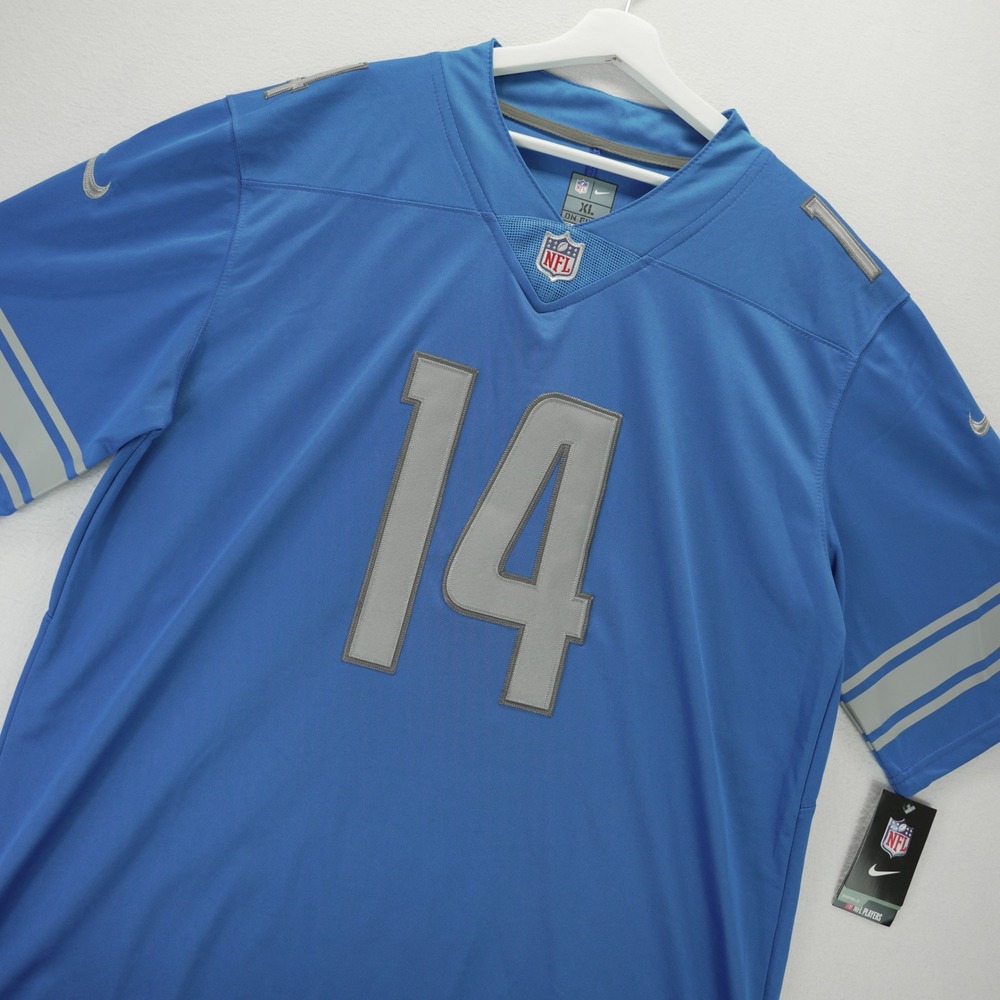 Nike Detroit Lions Amon-Ra St Brown 14 NFL Jersey Blue Mens XL New